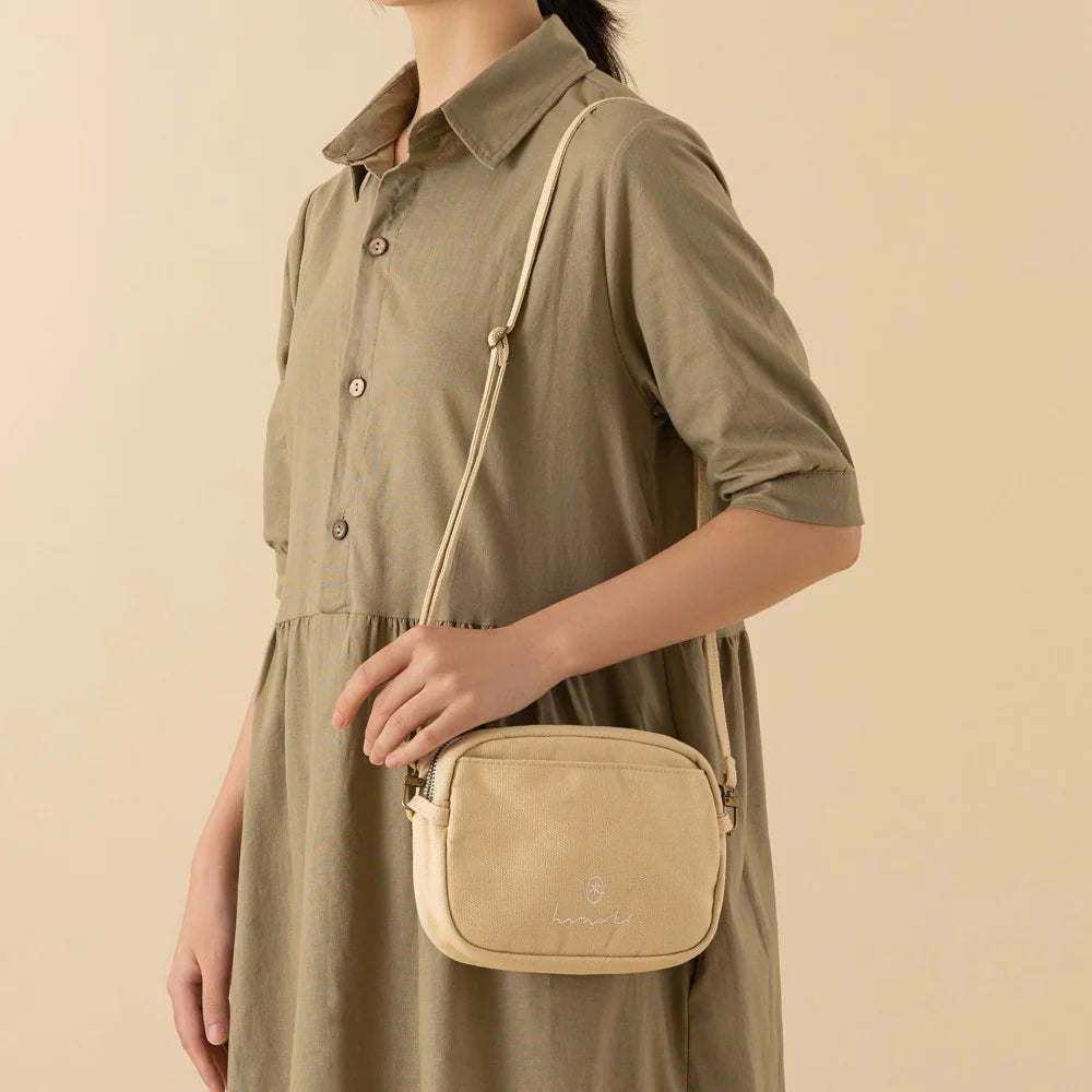 Hinoki - Cream Canvas Travel Pouch