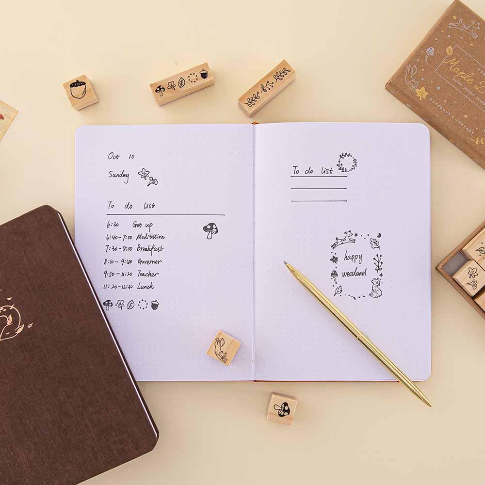 Tsuki ‘Maple Dreams’ Bullet Journal Stamp Set ☾