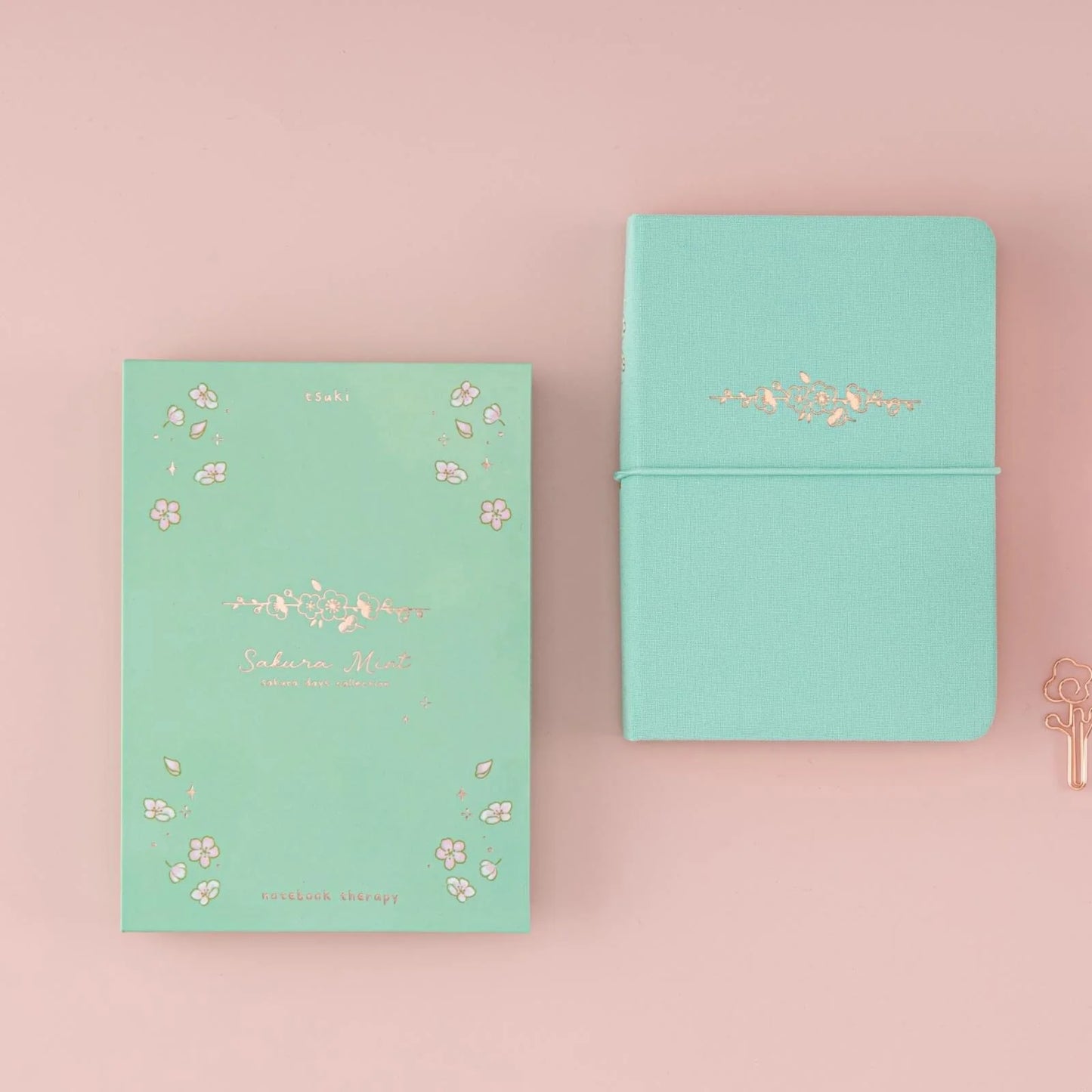 Tsuki ‘Sakura Mint’ A6 Travel Notebook ☾