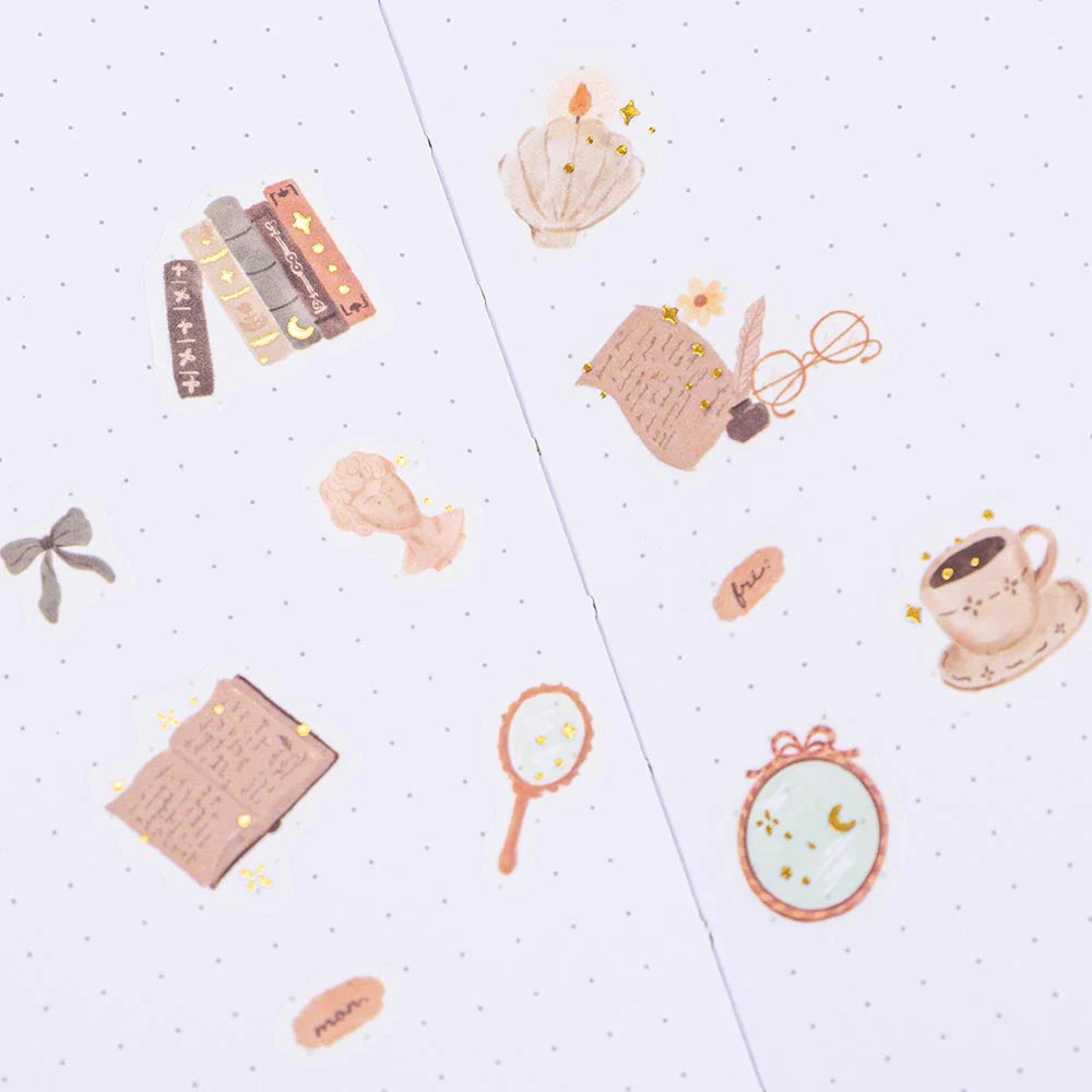 Tsuki ‘Light Academia’ Washi Tape Set ☾
