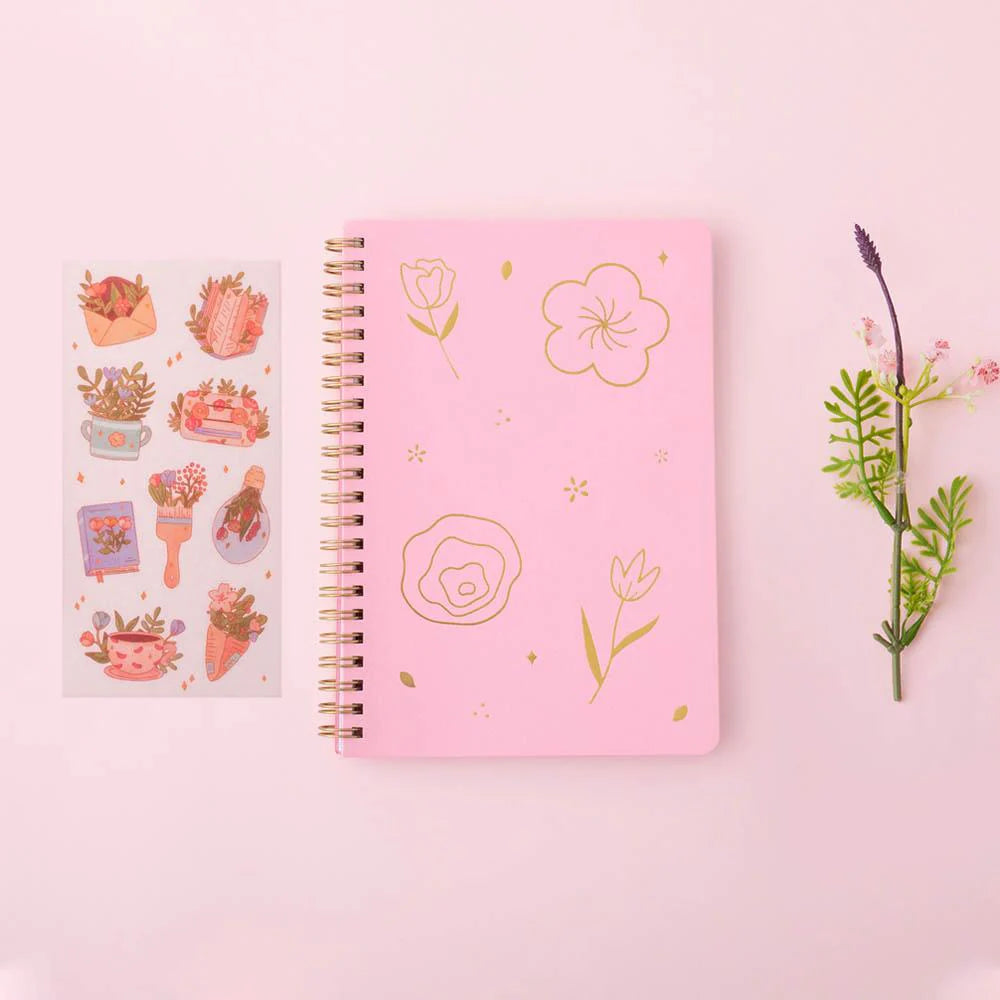 Tsuki 'Floral' Limited Edition Ring Bound Bullet Journal ☾