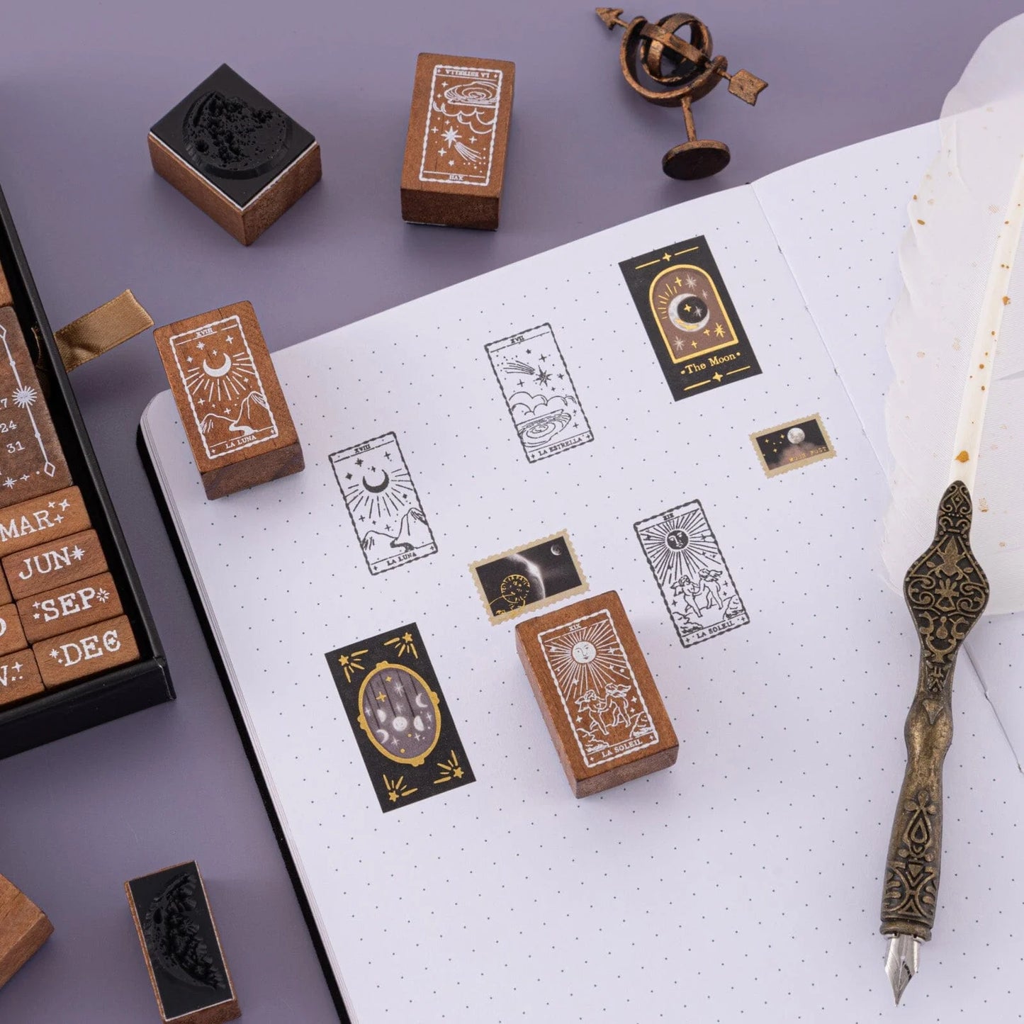 Tsuki ‘Lunar Mystery’ Bullet Journal Stamp Set ☾