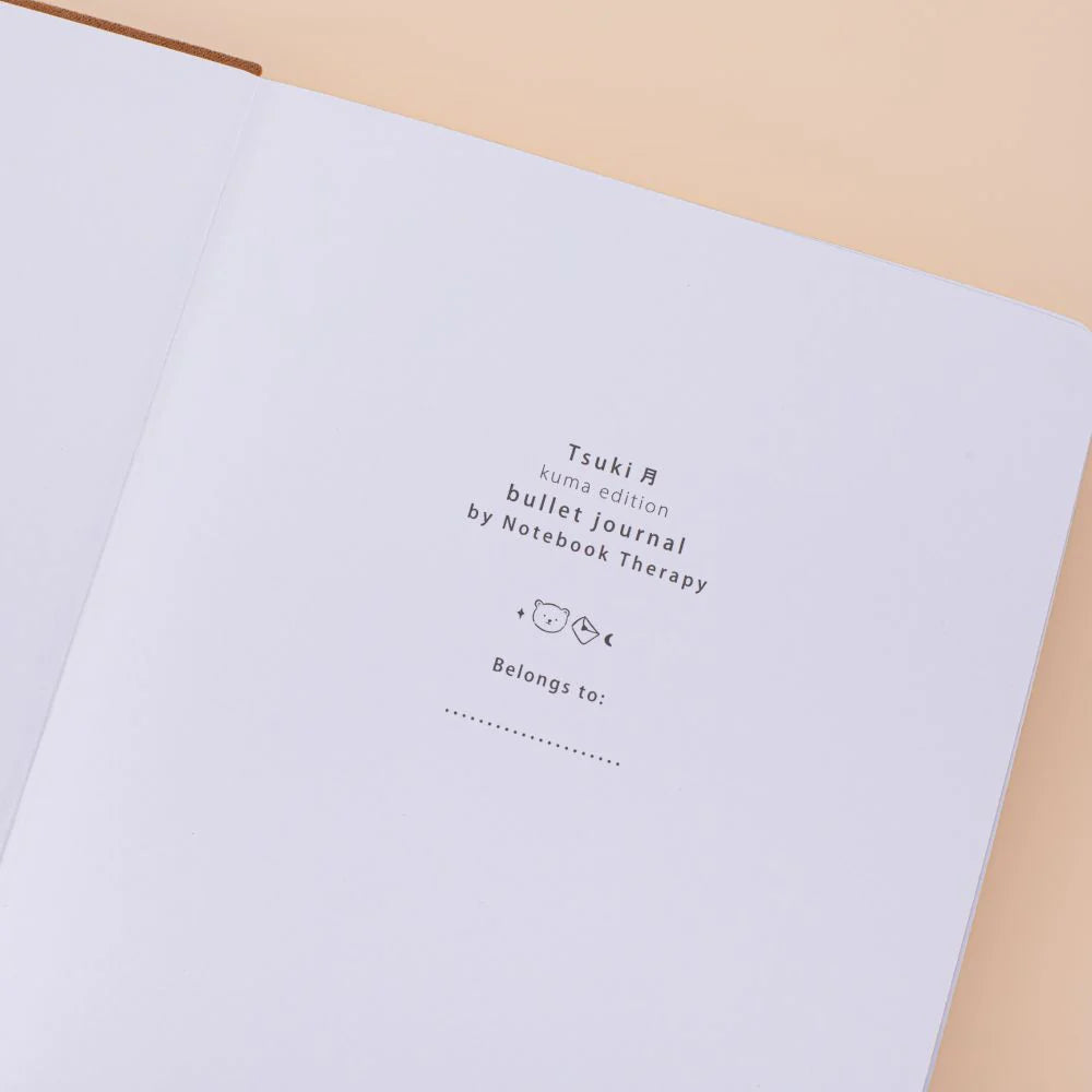 Tsuki ‘Kuma’ Limited Edition Bear Bullet Journal ☾