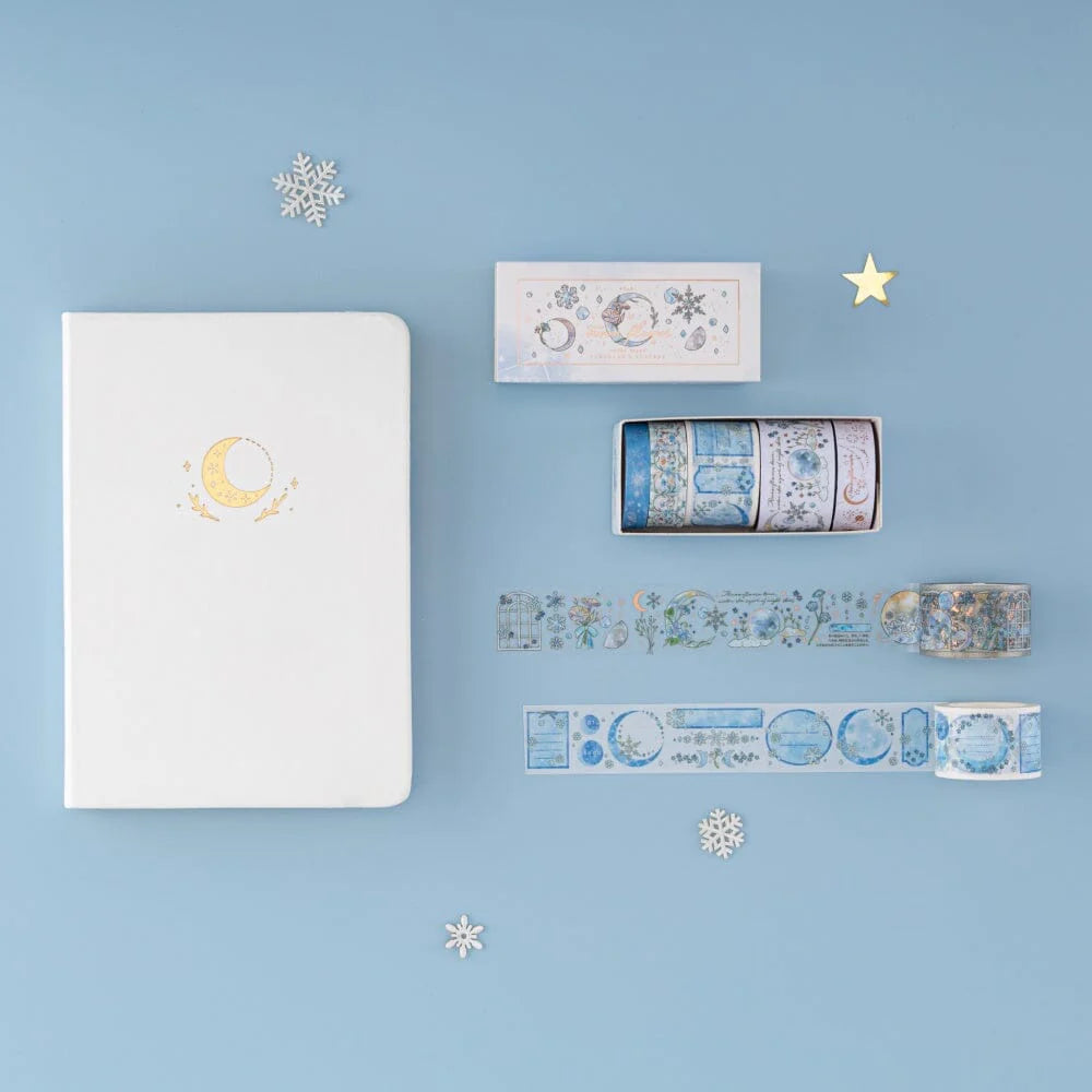 Tsuki ‘Winter Moonflower’ Washi Tape Set ☾