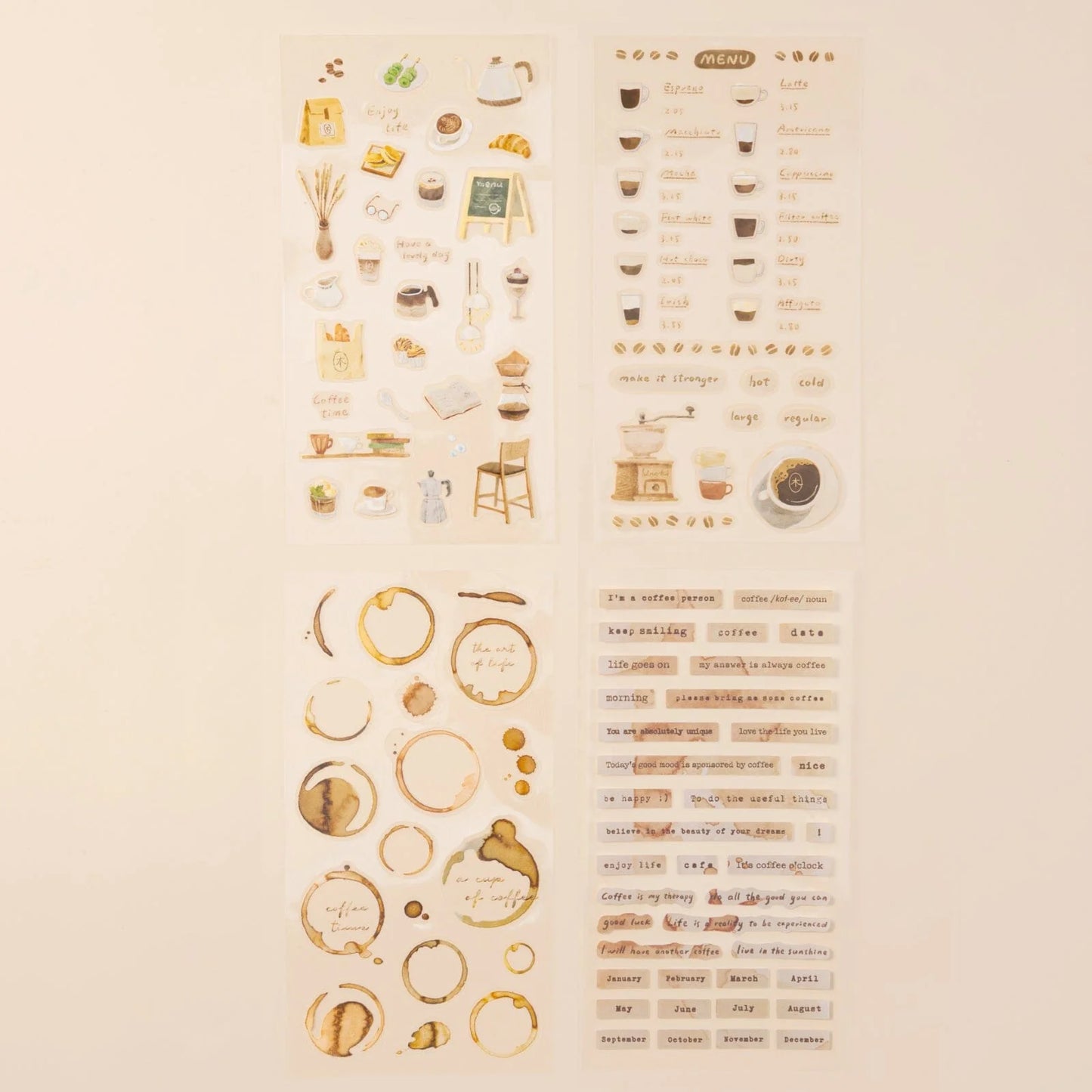 Hinoki - ‘Into the Cafe' Sticker Set
