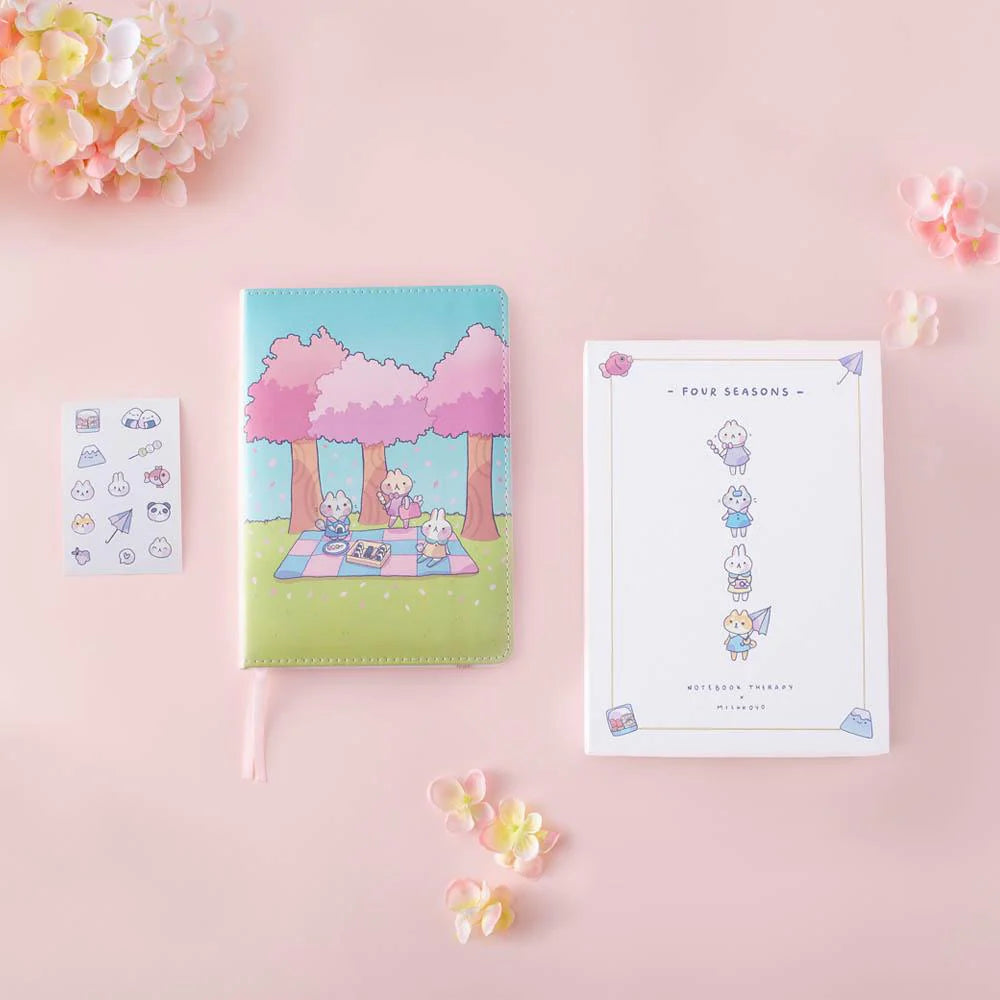 Tsuki ‘Four Seasons: Spring Edition’ Bullet Journal ☾ @milkkoyo x NotebookTherapy