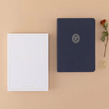 Tsuki ‘Vintage Rose’ Antique Blue Limited Edition Bullet Journal ☾
