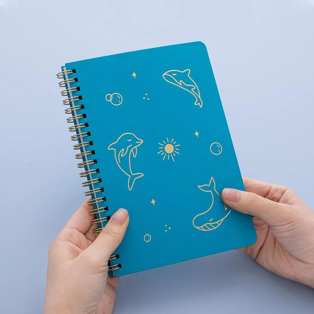 Tsuki 'Ocean' Limited Edition Ring Bound Bullet Journal ☾