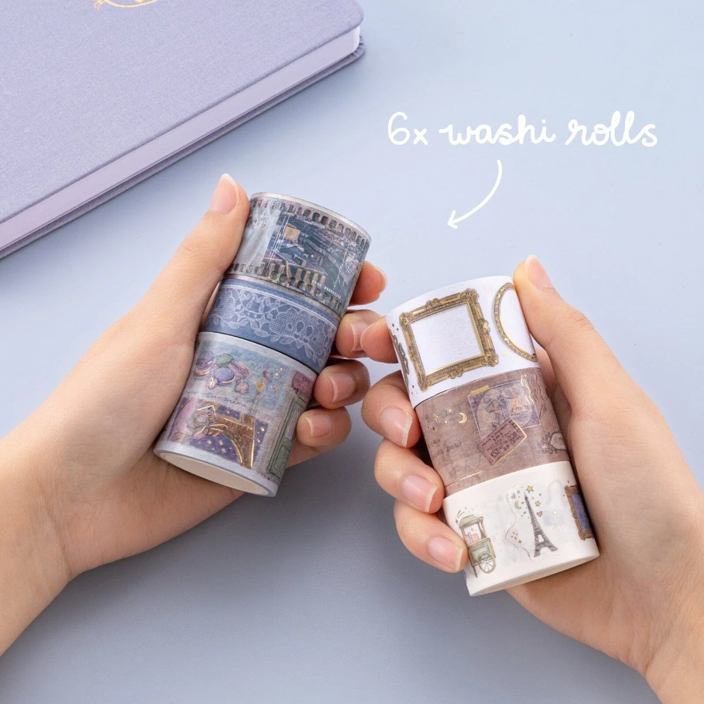 Tsuki ‘Journée à Paris’ Washi Tape Set ☾