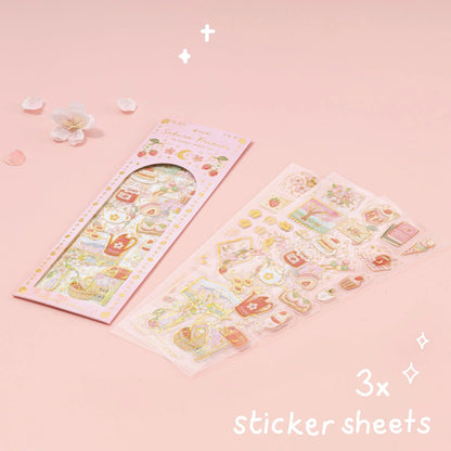 Tsuki ‘Sakura Friends’ 3D Holographic Sticker Set ☾