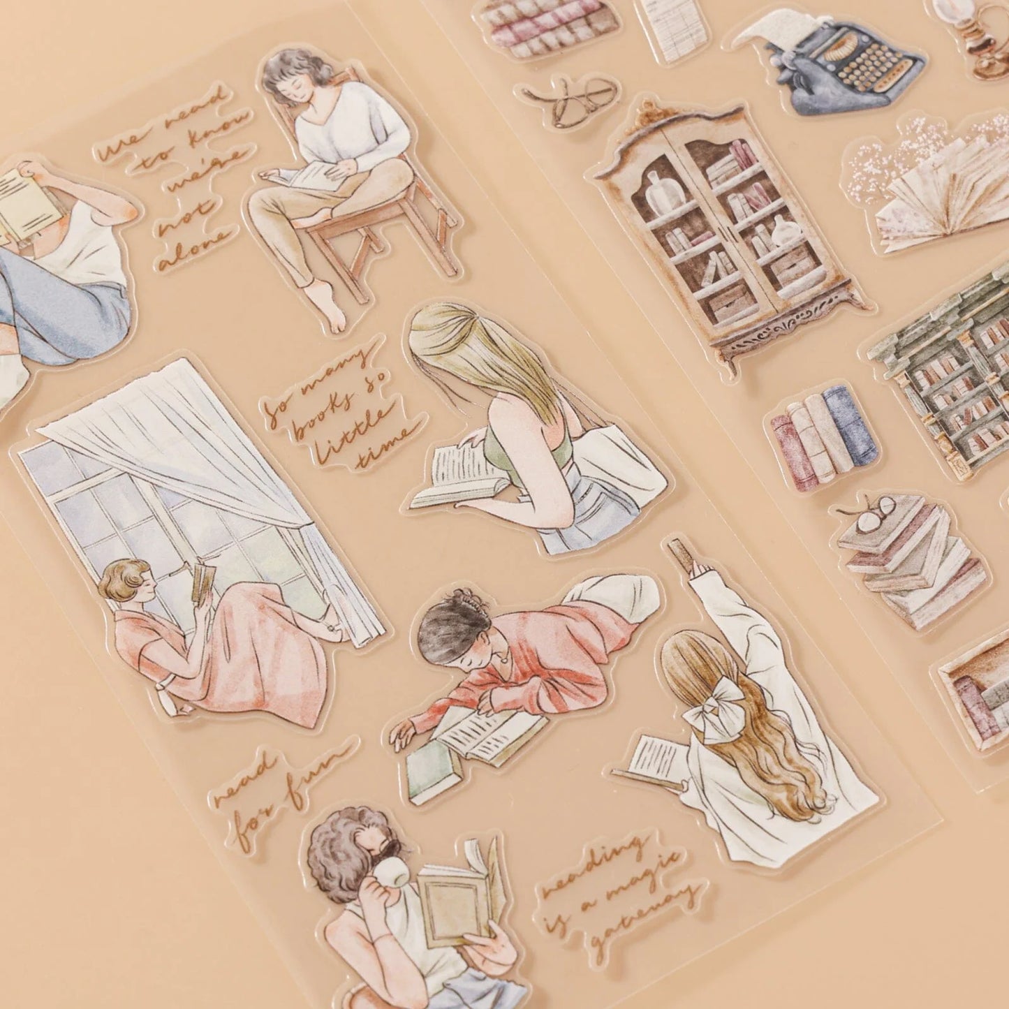 Hinoki - ‘Into the Library’ Sticker Set