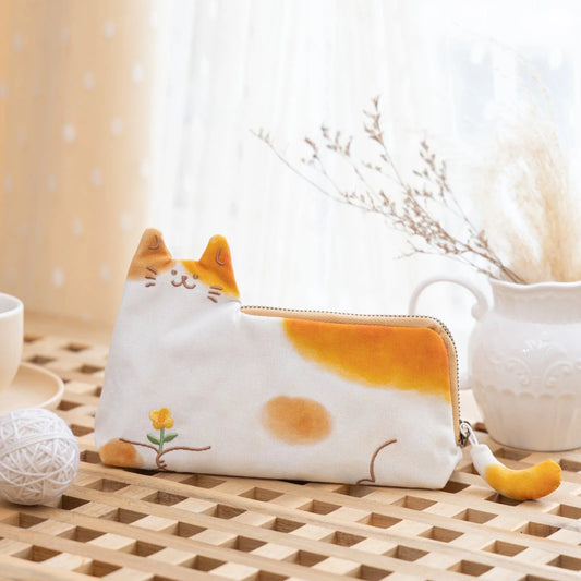 Tsuki ‘Neko Days’ Travel Pen Pouch ☾