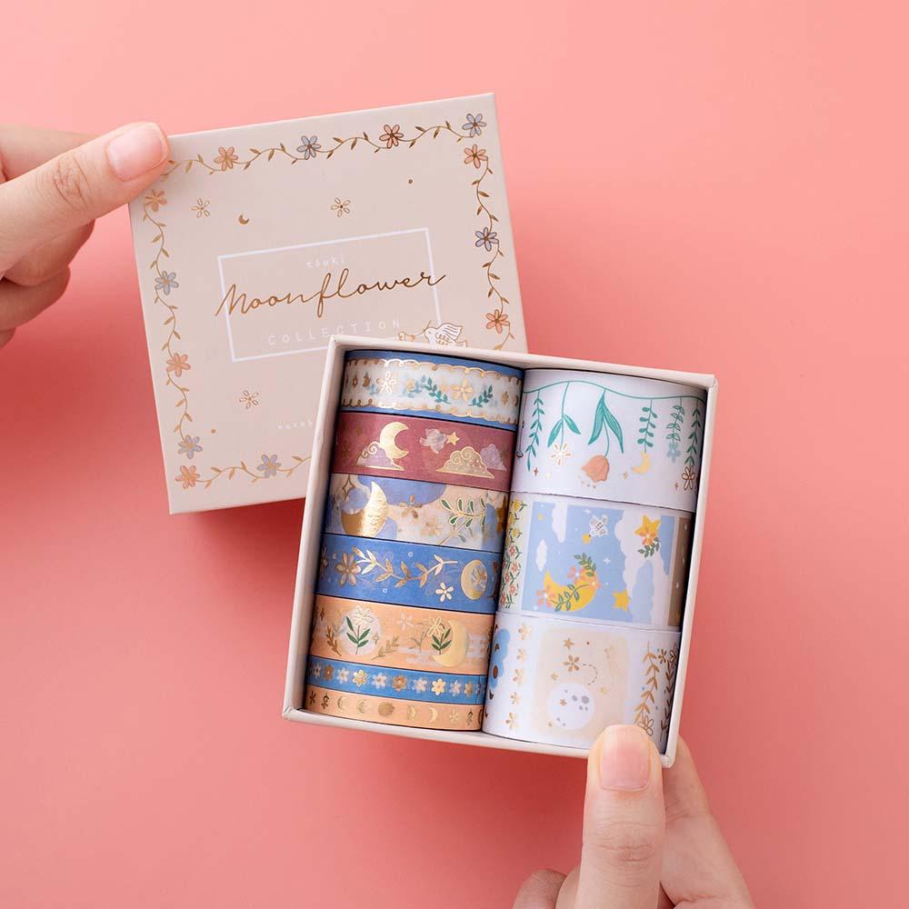 Tsuki ‘Moonflower’ Washi Tape Set ☾