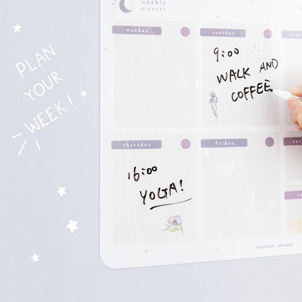 Tsuki Reusable Weekly Wall Planner ☾