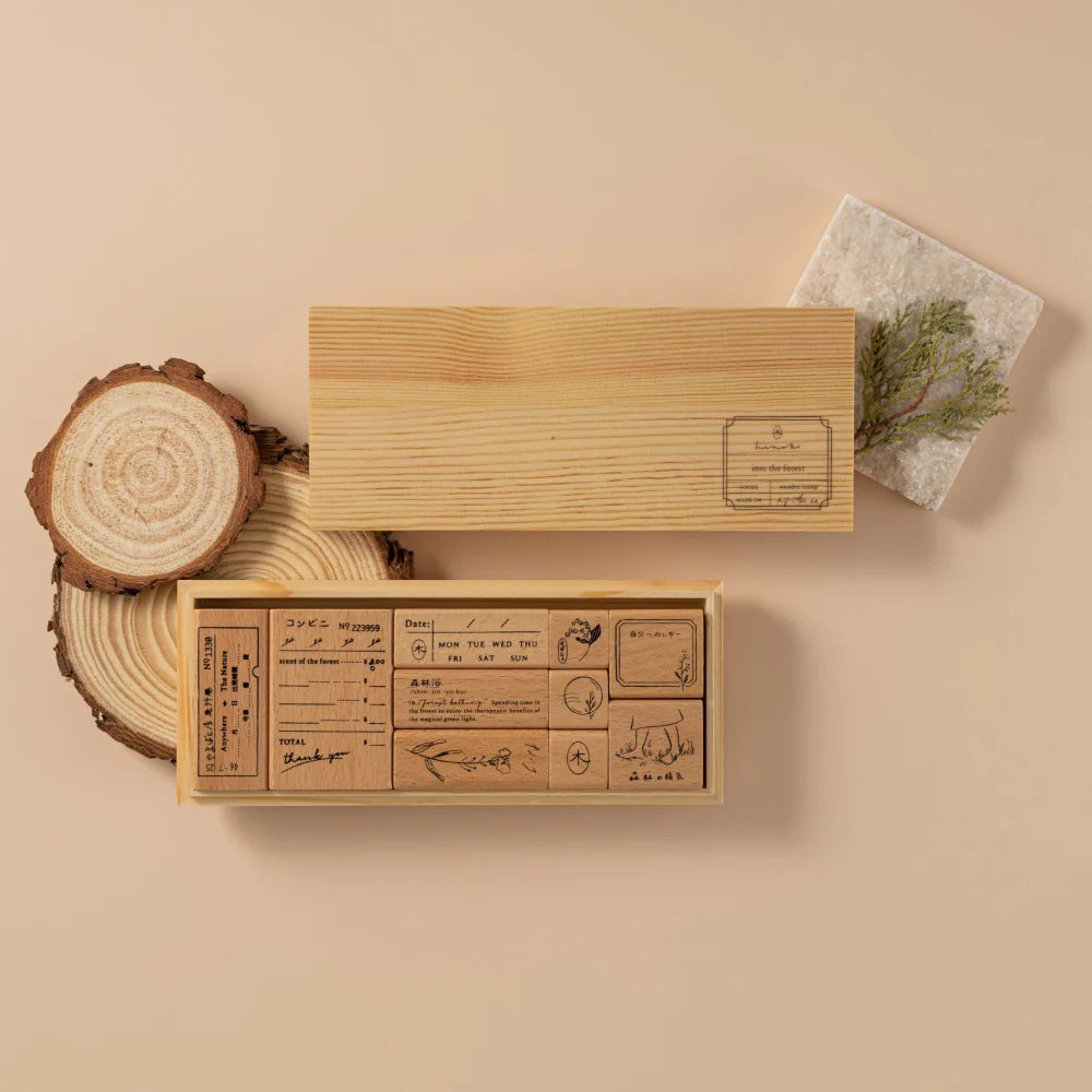 Hinoki - ‘Into the Forest’ Wooden Stamps