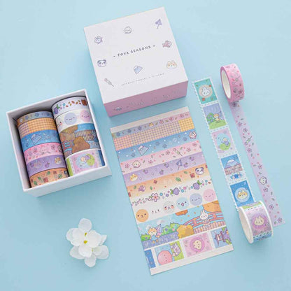 Tsuki ‘Four Seasons' Washi Tape Set ☾ @milkkoyo x NotebookTherapy