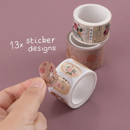 Tsuki ‘Vintage Rose’ Washi Tape Set ☾