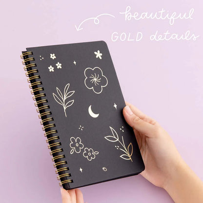 Tsuki Black Paper Ringbound Bullet Journal ☾