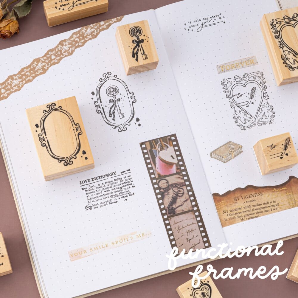 Tsuki ‘Love Lock’ Bullet Journal Stamp Set ☾