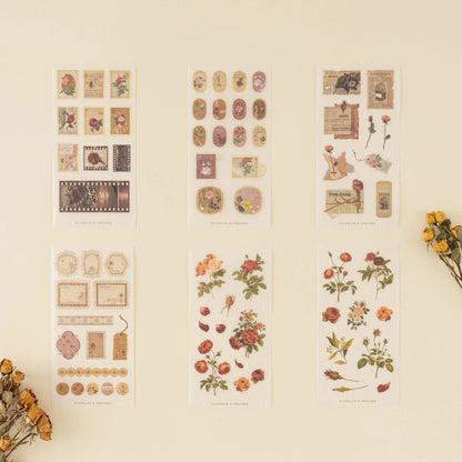 Tsuki ‘Vintage Rose’ Sticker Set ☾