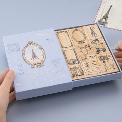 Tsuki ‘Journée à Paris’ Bullet Journal Stamp Set ☾
