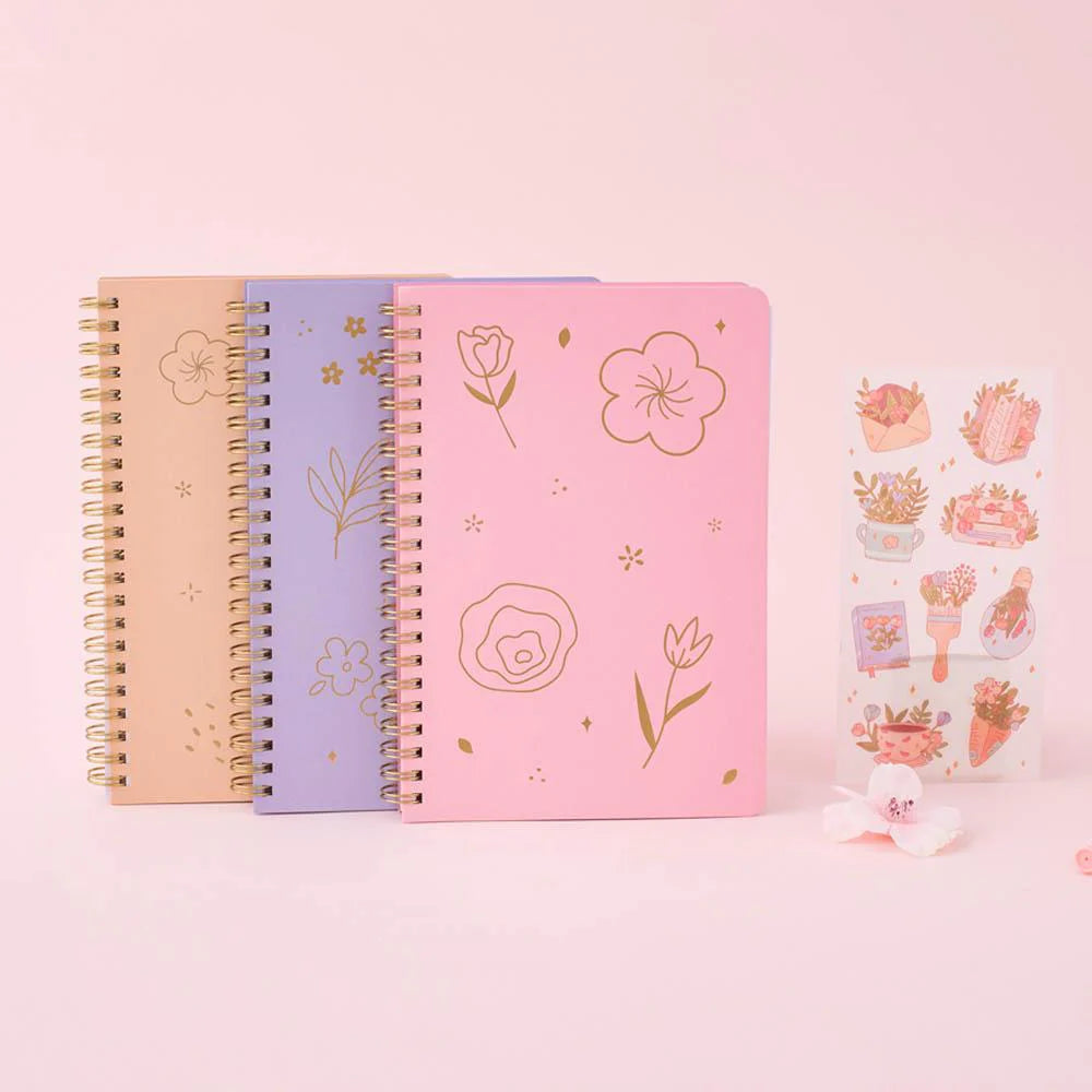 Tsuki 'Floral' Limited Edition Ring Bound Bullet Journal ☾