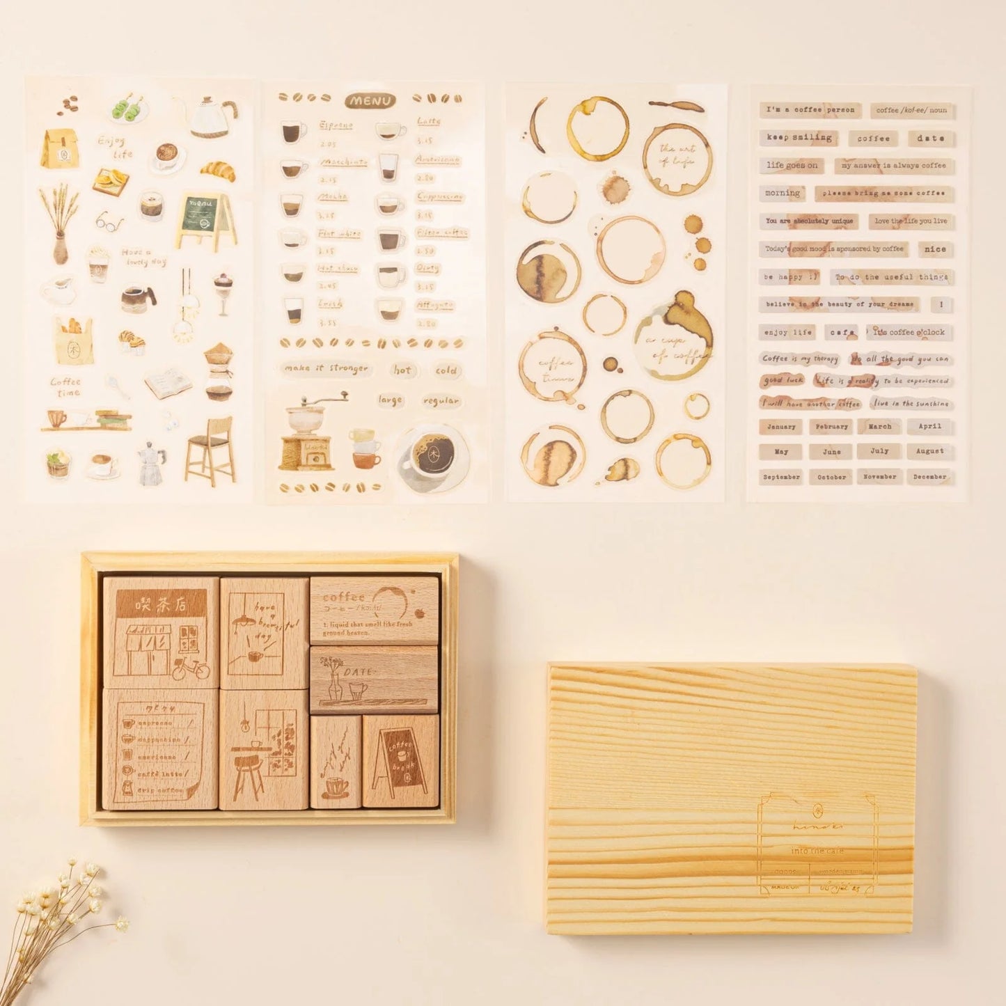 Hinoki - ‘Into the Cafe' Sticker Set