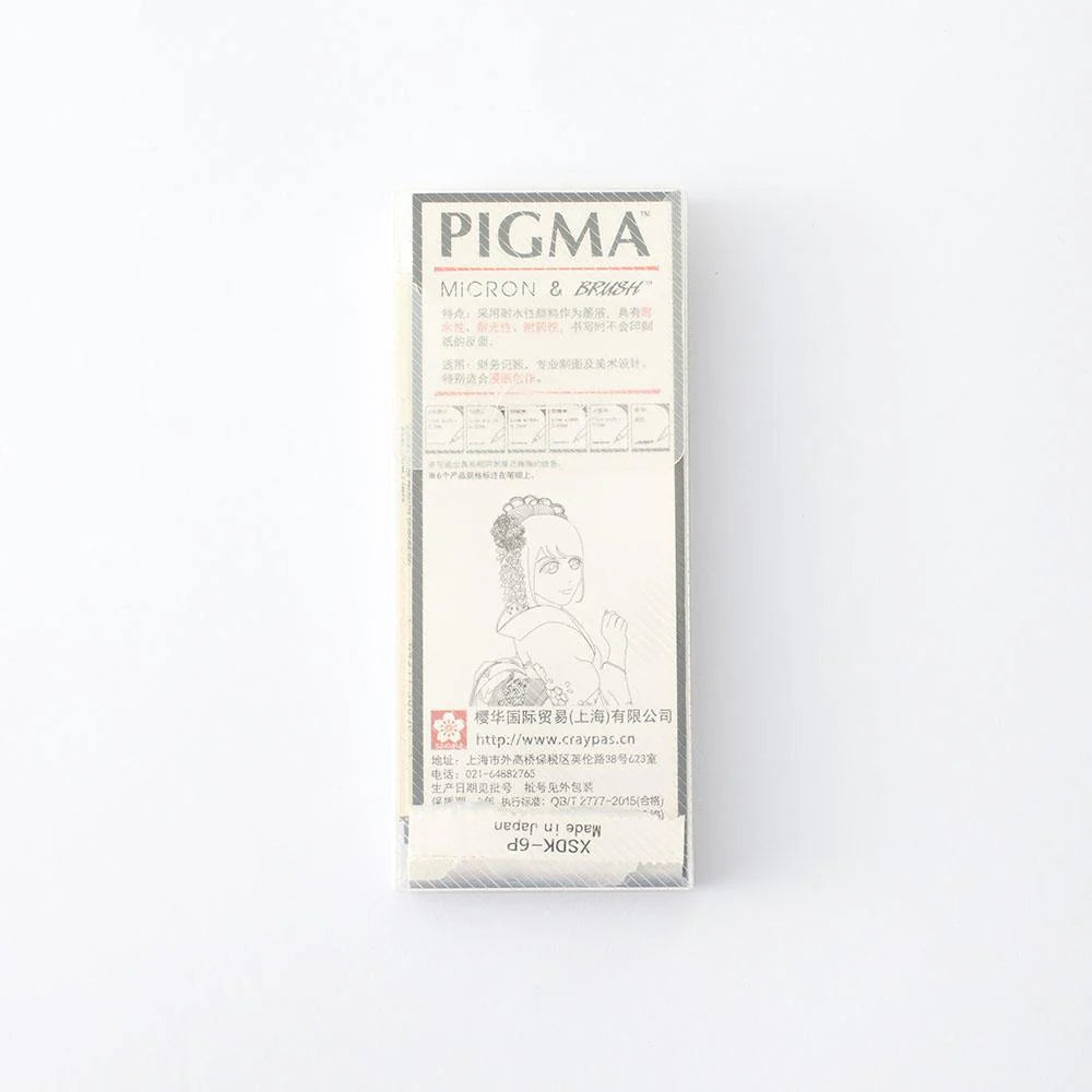 6 Set Sakura Pigma Micron Pens