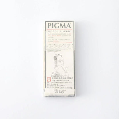 6 Set Sakura Pigma Micron Pens