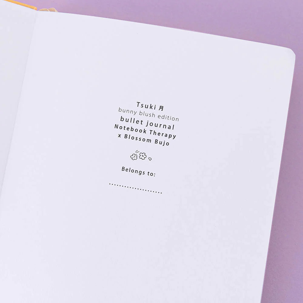 Tsuki ‘Bunny Blush’ Limited Edition Bullet Journal ☾ x @blossom_bujo