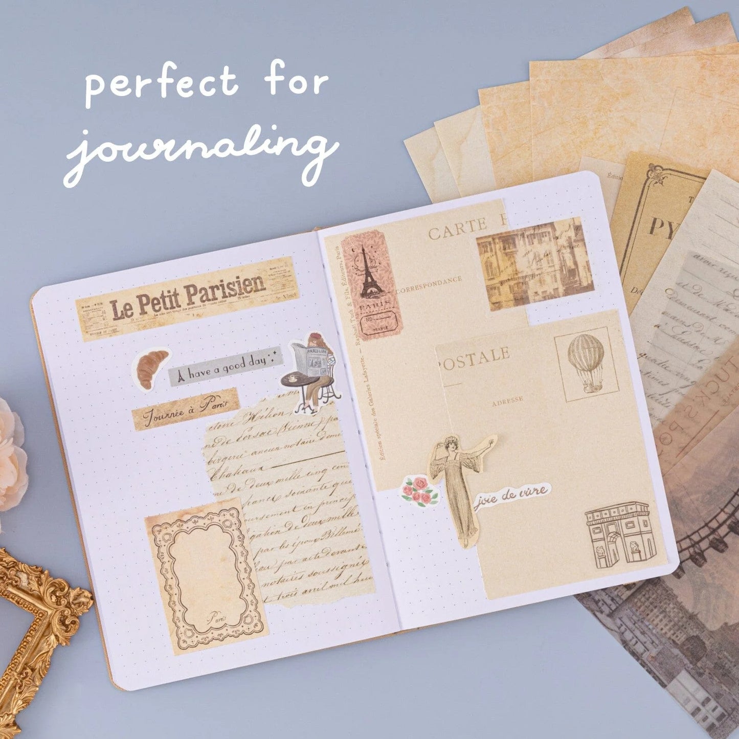 Tsuki ‘Journée à Paris’ Scrapbook Sticker Set ☾