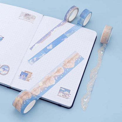 Tsuki ‘Cloud Dreamland’ Holographic Washi Tape Set ☾