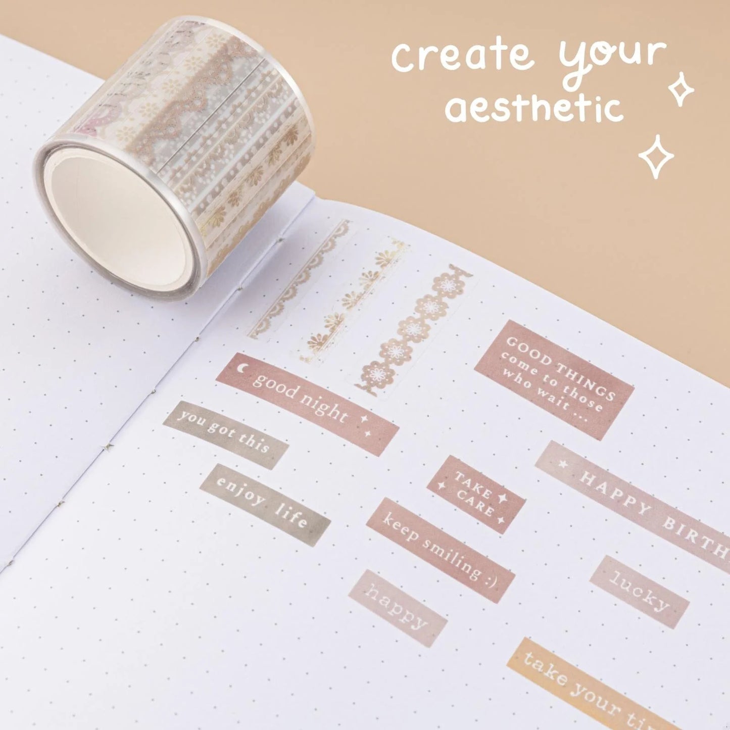 Tsuki ‘Lace Dreams’ Washi Tape Set ☾