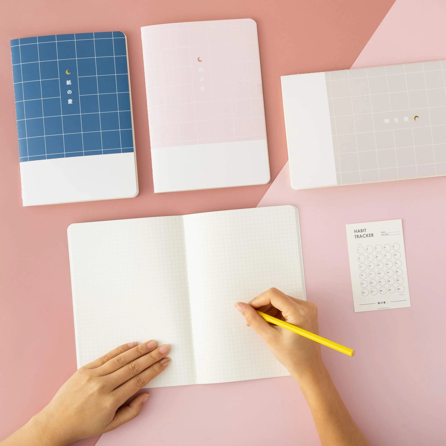 Tsuki 120GSM Bullet Journal - 4 set ☾