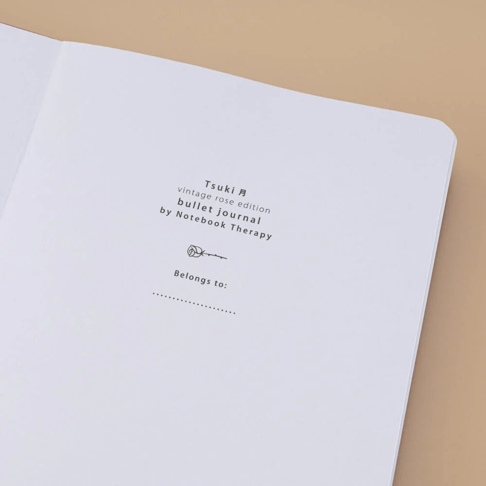 Tsuki ‘Vintage Rose’ Petal Red Limited Edition Bullet Journal ☾