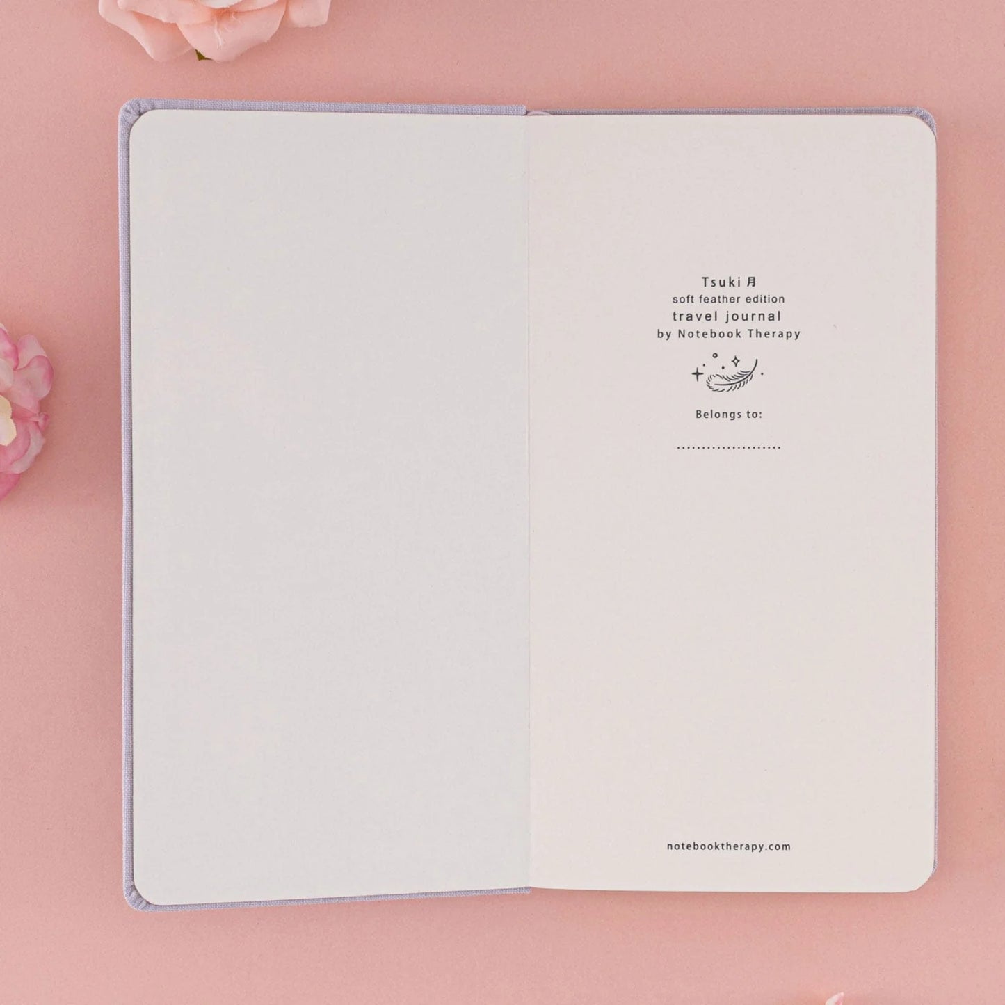 Tsuki ‘Soft Feather’ Luxury Travel Notebook ☾