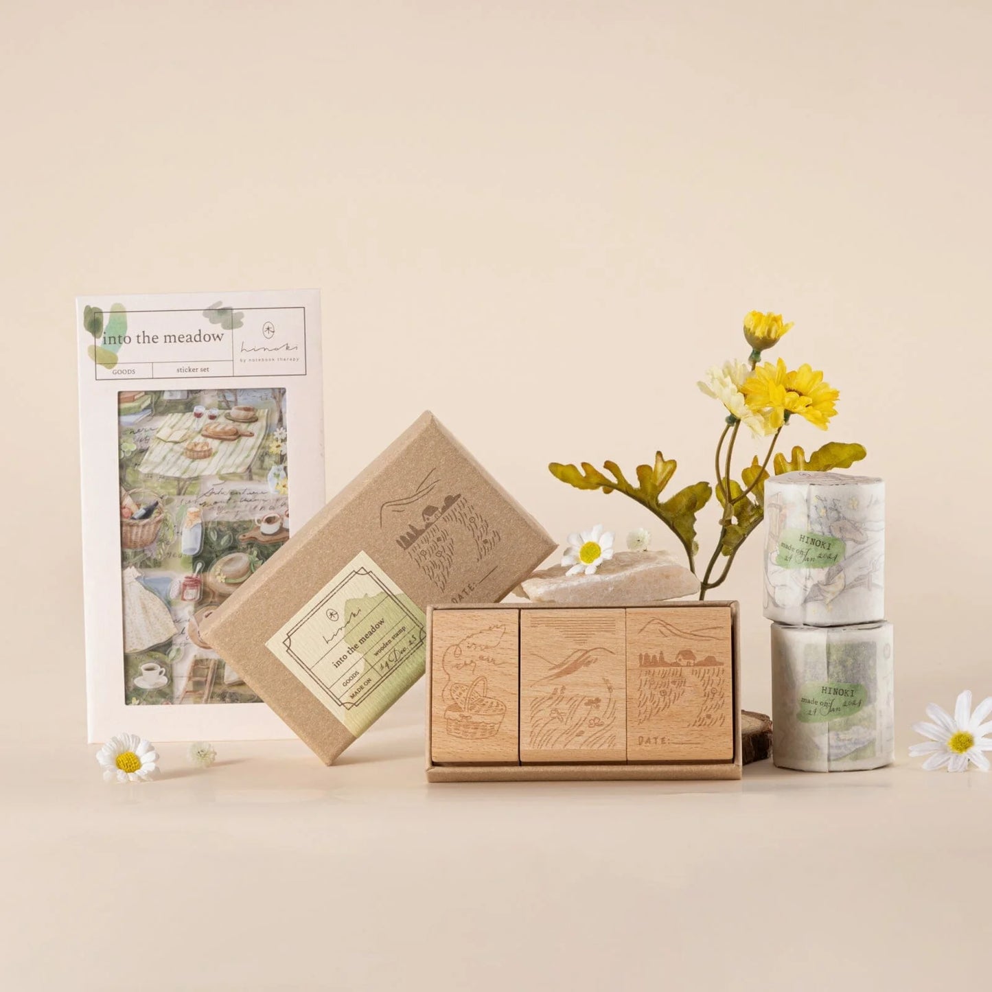 Hinoki - ‘Into the Meadow’ PET Decorative Tape - Summer Girls