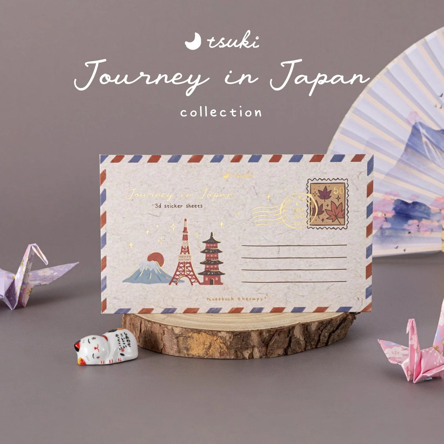 Tsuki ‘Journey in Japan’ 3D Sticker Set ☾