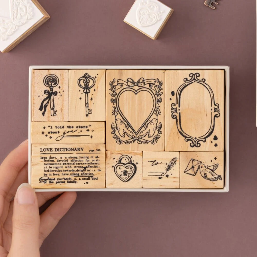 Tsuki ‘Love Lock’ Bullet Journal Stamp Set ☾