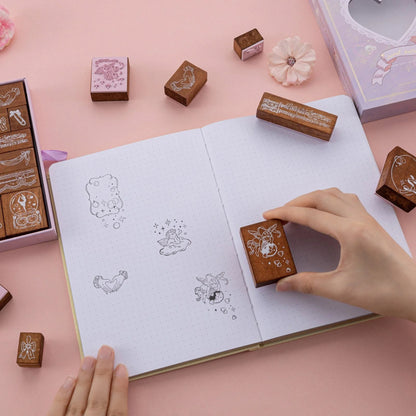 Tsuki ‘Sweet Ballet’ Bullet Journal Stamp Set ☾