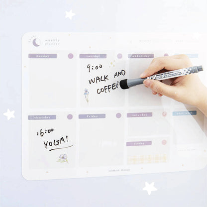 Tsuki Reusable Weekly Wall Planner ☾