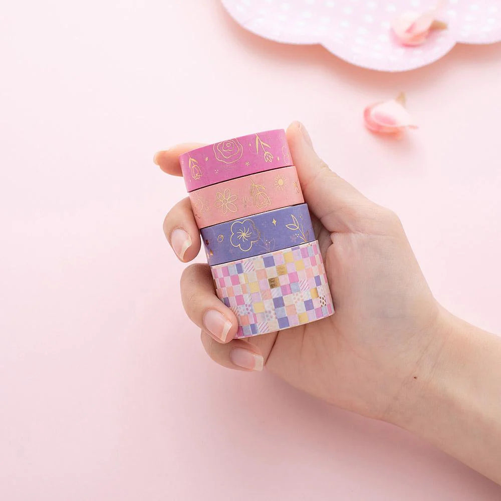 Tsuki 'Floral' Washi Tapes + Stickers Set ☾