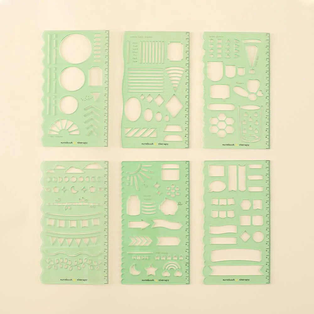 Tsuki Bullet Journal Stencil Set ☾