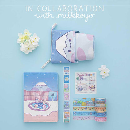 Tsuki ‘Four seasons’ Fuji Pop-Up Pencil Case ☾ @milkkoyo x NotebookTherapy