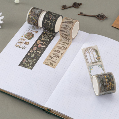 Tsuki ‘Whimsical Botanics’ Washi Tape Set ☾