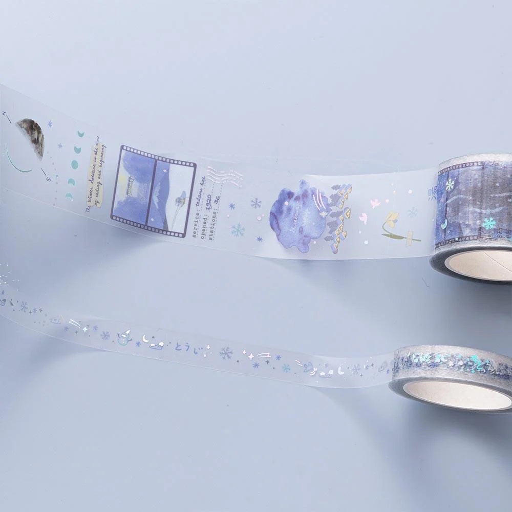 Tsuki ‘Dreams of Snow’ Holographic Washi Tape Set ☾