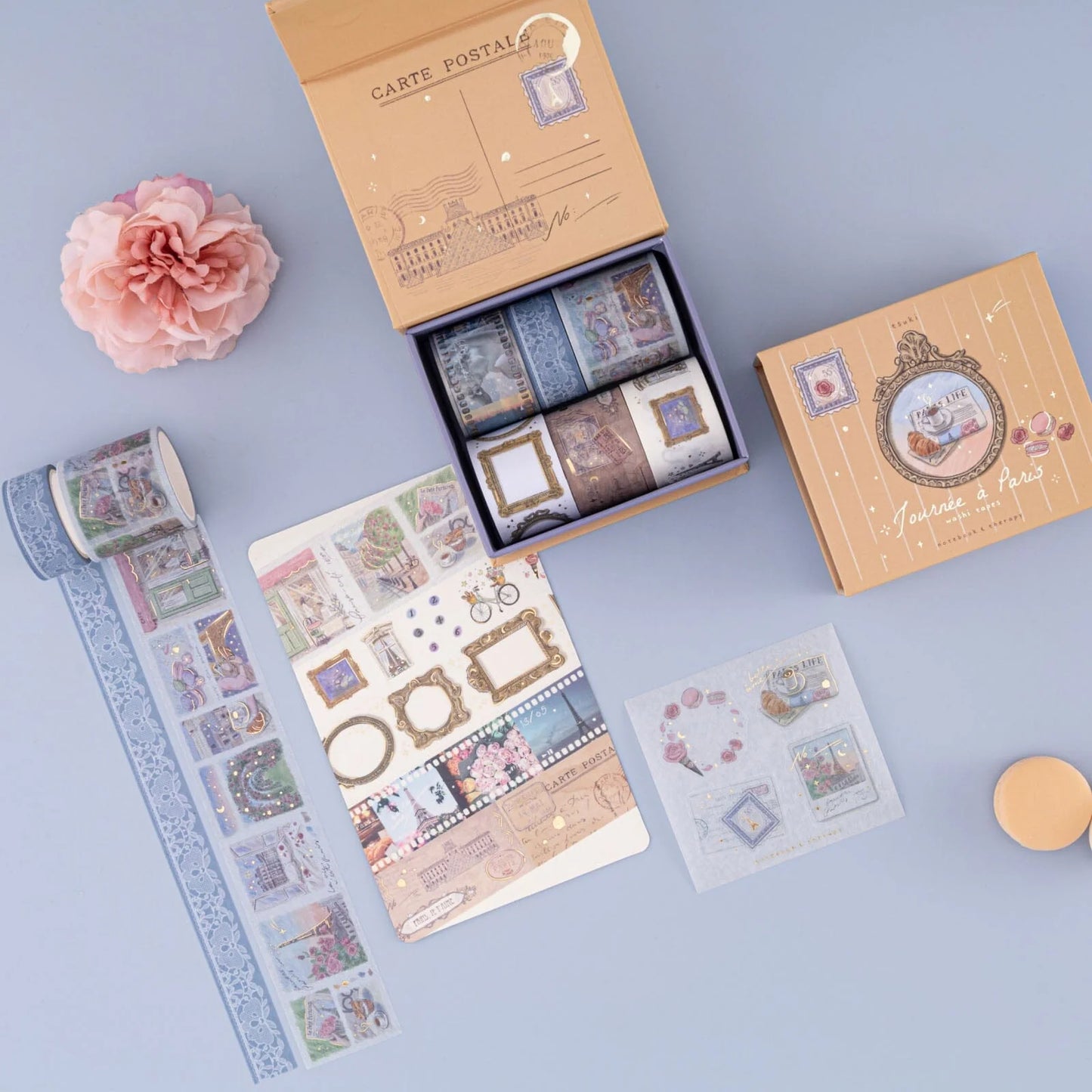 Tsuki ‘Journée à Paris’ Washi Tape Set ☾