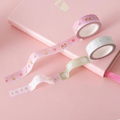 Tsuki ‘Matcha Ichigo’ Washi Tape Set ☾