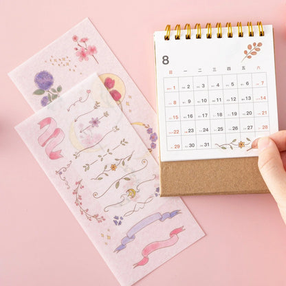 Tsuki ‘Watercolour Garden’ Stickers - Set Of 10