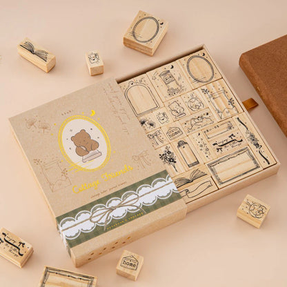 Tsuki ‘Cottage Friends’ Bullet Journal Stamp Set ☾